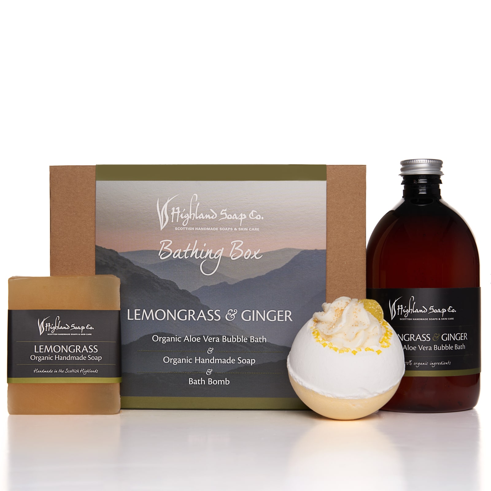Geschenkset Badbox Zitronengras &amp; Ingwer – The Highland Soap Company ...